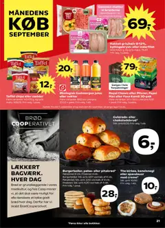 Kvickly tilbudsavis – gyldig fra 19.09.2025 | Side: 23 | Produkter: Brød, Chips, Faxe Kondi, Pepsi