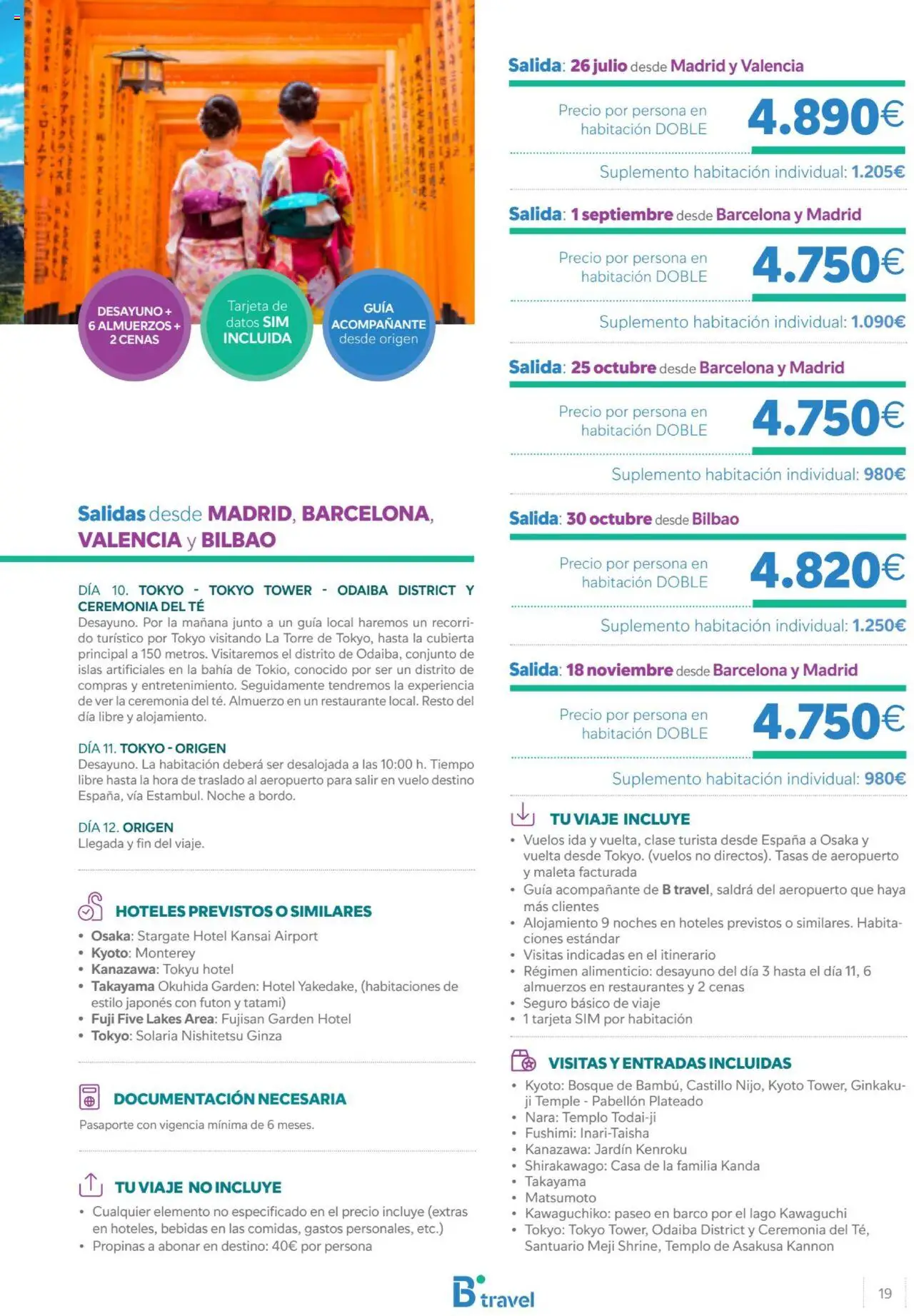 B the travel brand Viajeros Expertos Internacional  │ válido desde el 27.02.2025 | Página: 19 | Productos: Maleta, Té