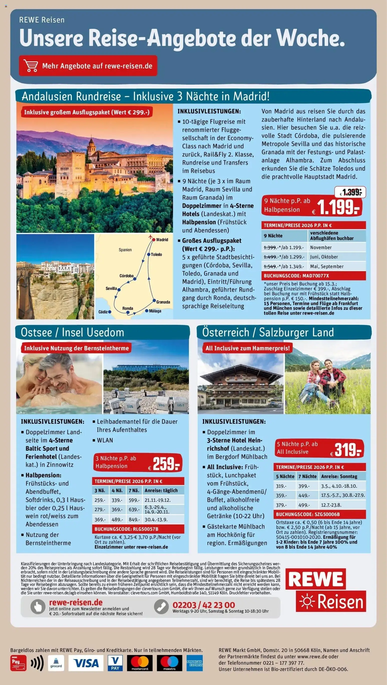 Rewe Prospekt Bruchsal	 – gültig ab 01.03.2026 | Seite: 30 | Produkte: Bier, Wein, Uhr