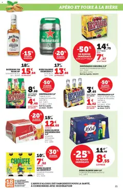  | Page: 21 | Produits: Bière Blonde Kronenbourg, Bière, Heineken, Bourbon