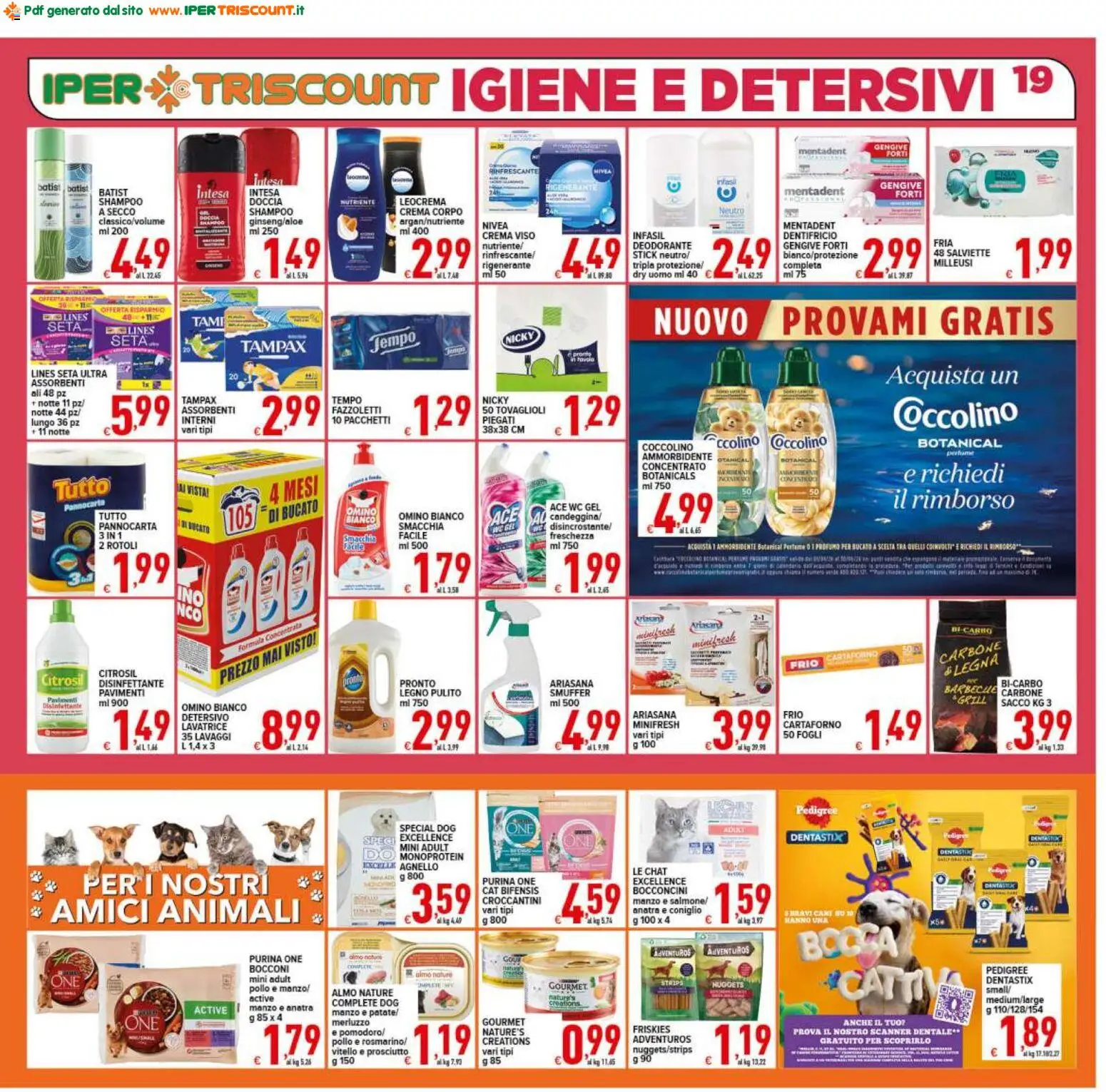 Volantino Ipertriscount del 29.04.2026 | Pagina: 19 | Prodotti: Crema, Barbecue, Vitello, Doccia