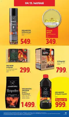 GRILL&FUN Grillgyújtó*, Fa- és növényviasz-alapú 32 db; 1 db = 10 Ft - amely érvényes a következő dátumtól: 09.04.2026 | Oldal: 65