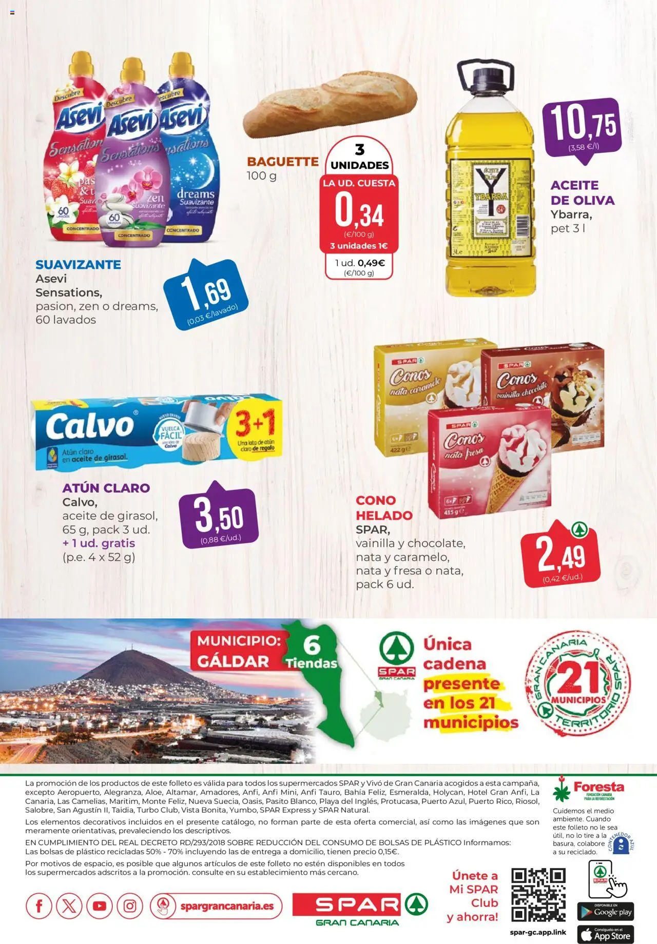 Spar folleto │ válido desde el 08.08.2025 | Página: 22 | Productos: Aceite, Helado, Suavizante, Atún claro