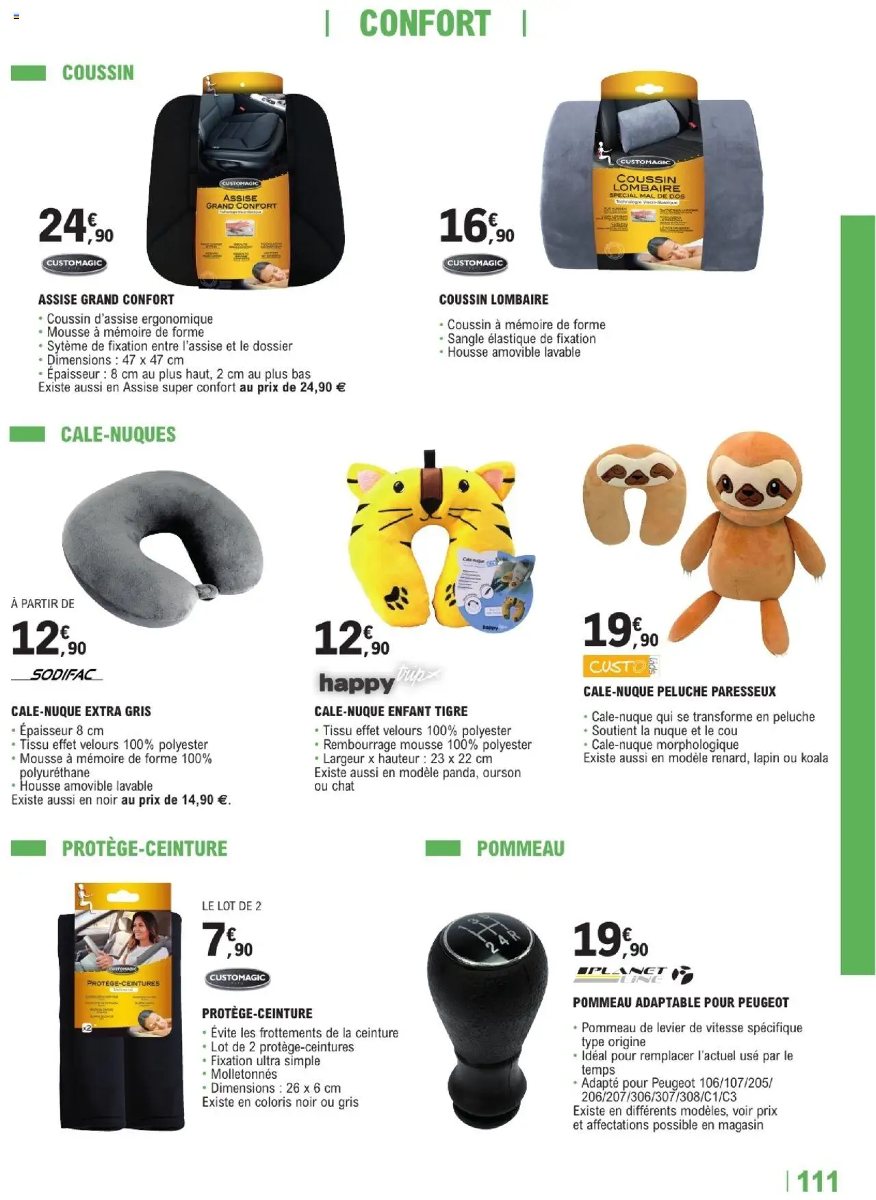  | Page: 111 | Produits: Ceinture, Peluche, Lapin, Mousse