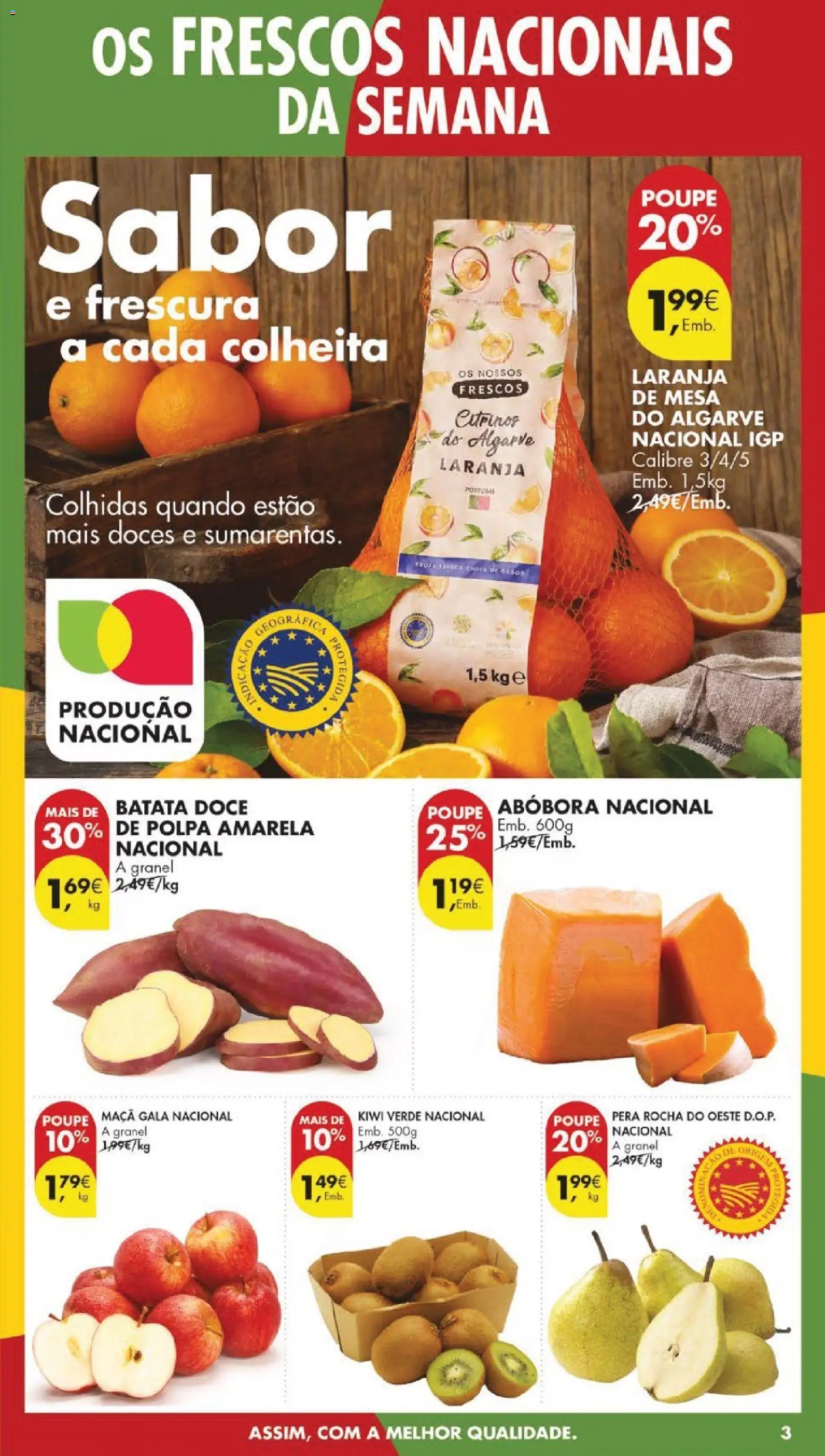Pingo Doce folheto │ válido de 24.02.2026 | Página: 3 | Produtos: Batata, Mesa, Abóbora, Kiwi