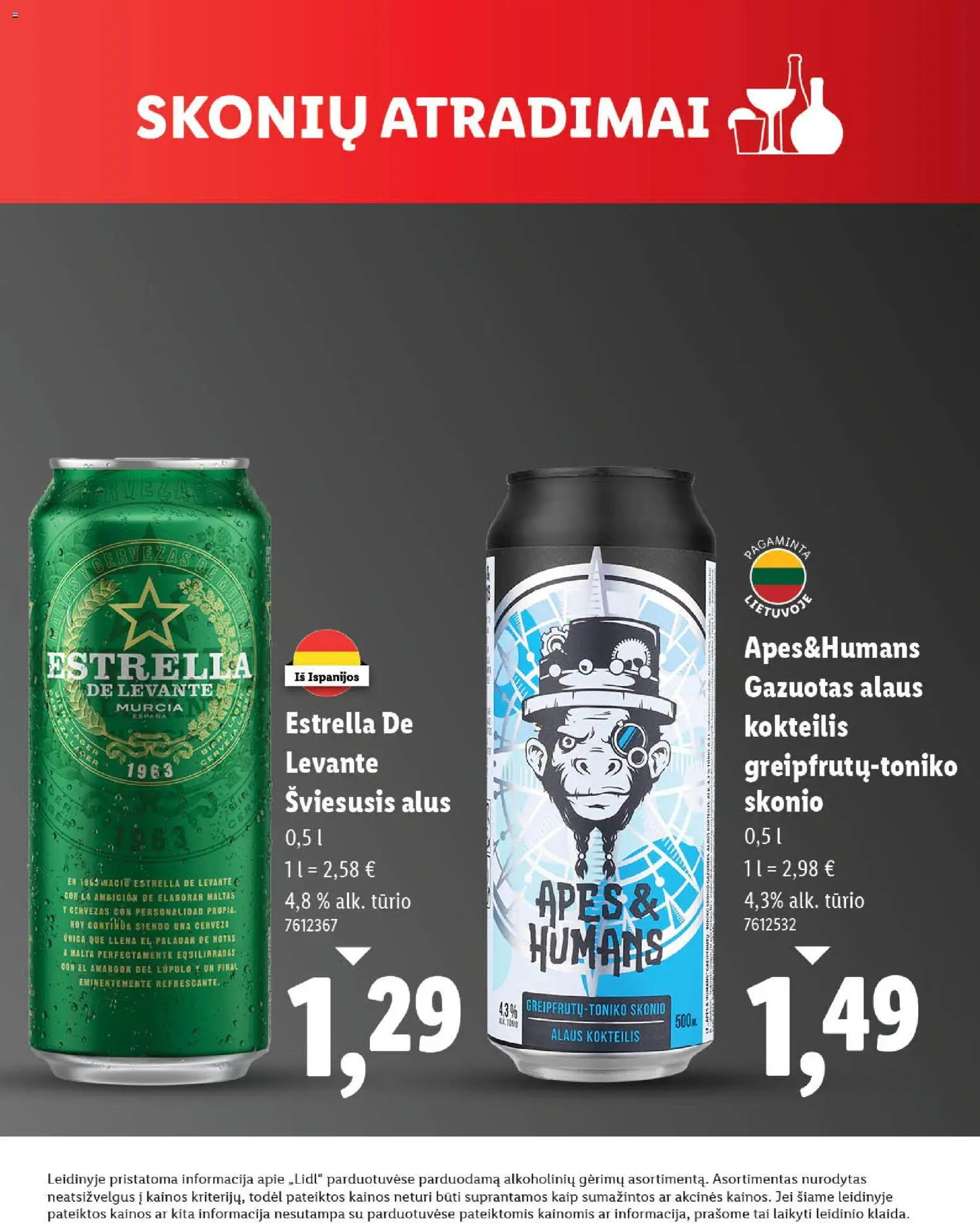 LIDL akcijos nuo 19.11.2025 | Puslapis: 11 | Prekių: Alus