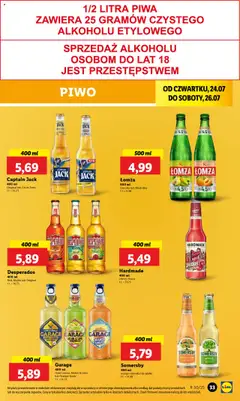 Lidl Gazetka od 24.07.2025 | Strona: 41 | Produkty: Mango, Gruszka, Piwo, Somersby