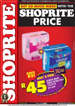 Shoprite specials catalogue – valid from 15.12.2025