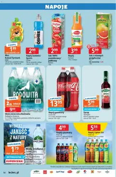 Pogląd oferty "E.Leclerc gazetka" - ważna od 24.03.2026 | Strona: 18 | Produkty: Karta, Syrop, Malina, Woda źródlana