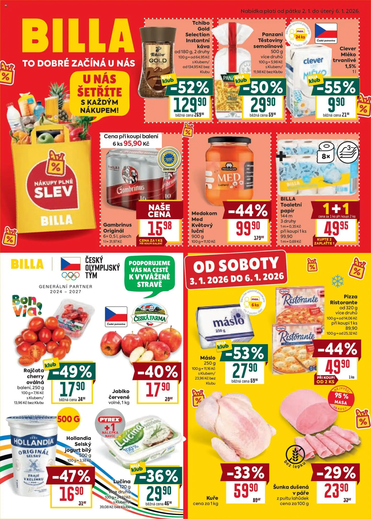 Billa Velký leták od 02.01.2026 | Strana: 1