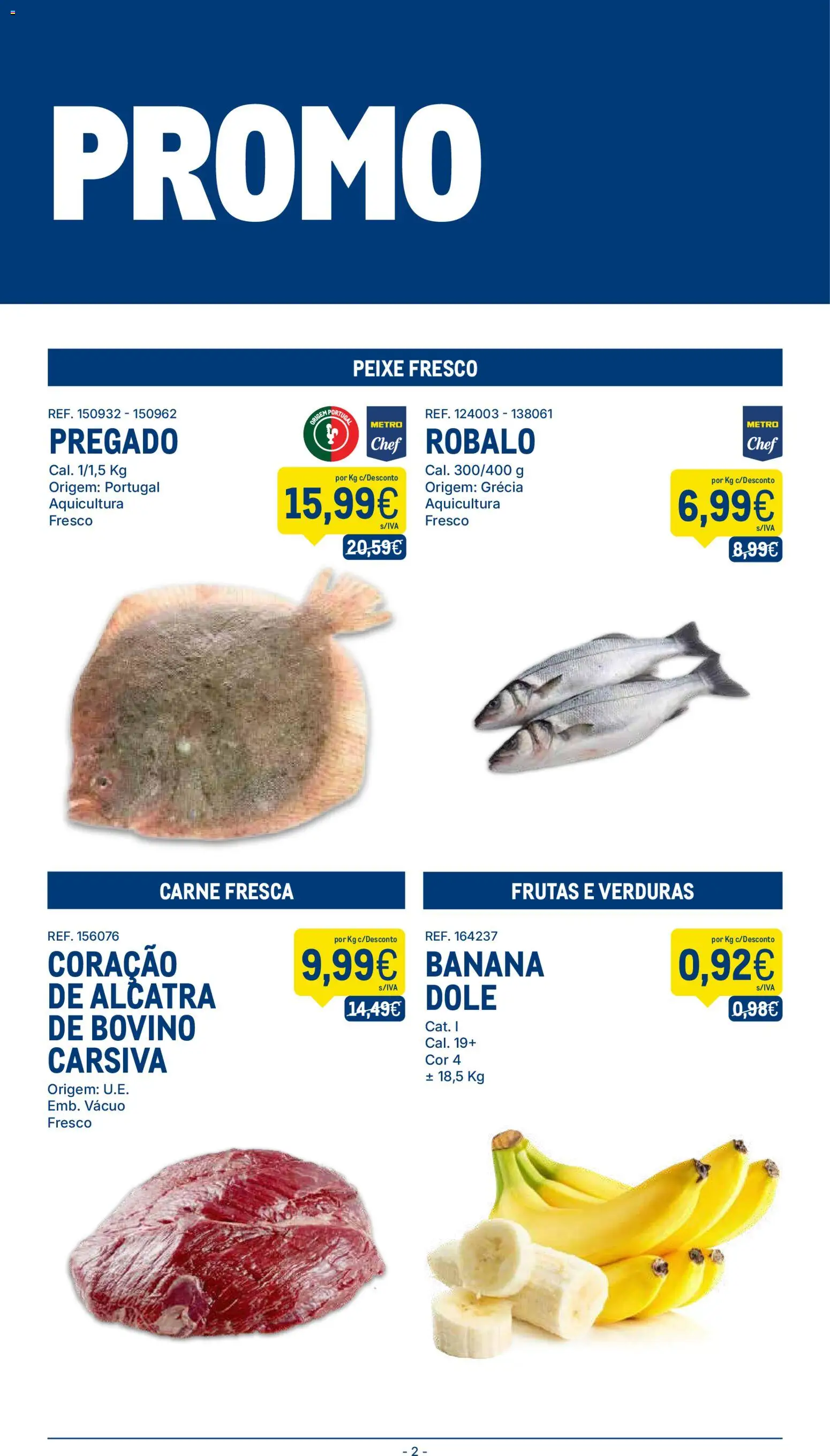 Makro folheto │ válido de 03.02.2026 | Página: 2 | Produtos: Banana, Peixe, Carne