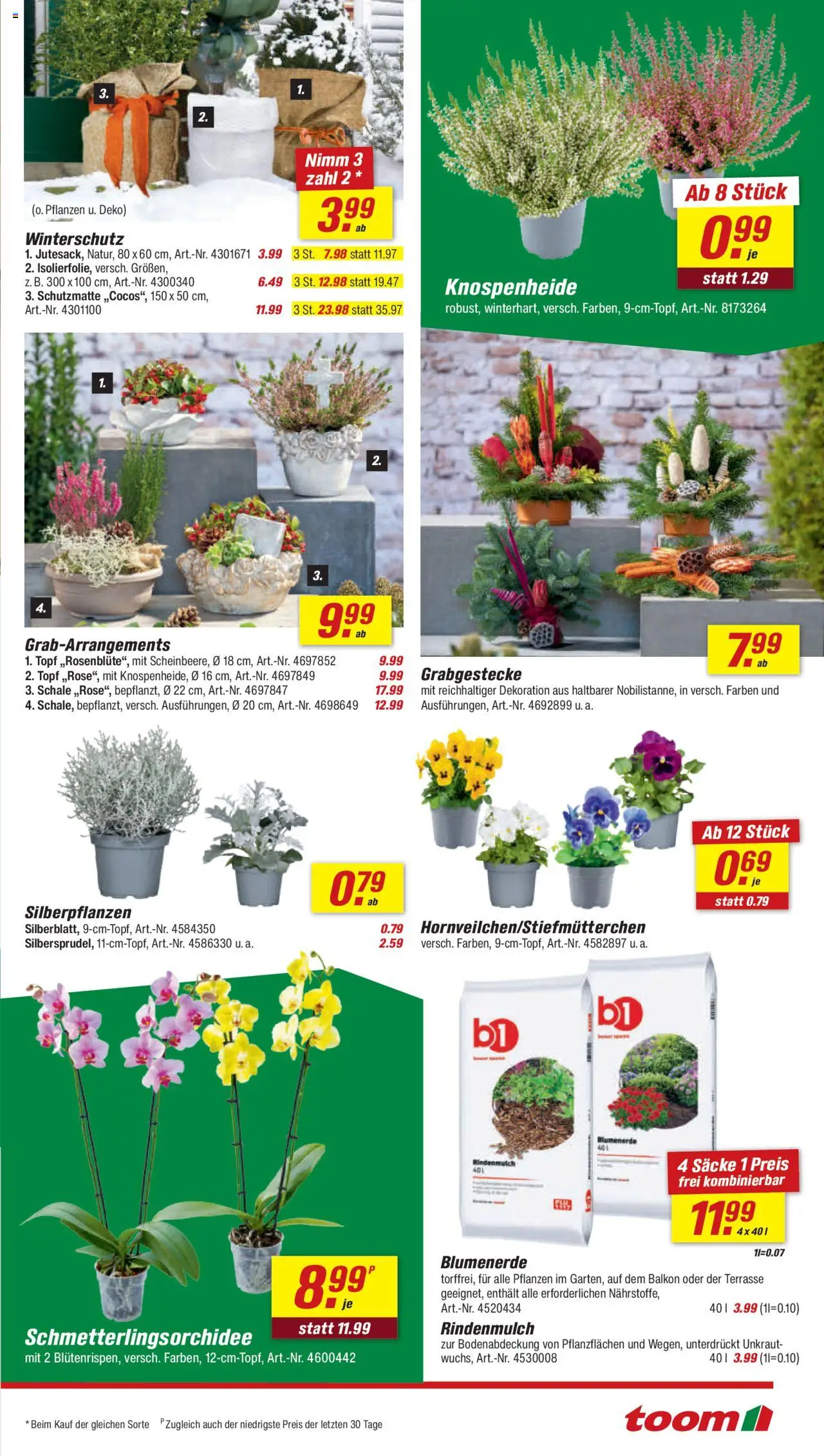 Toom Baumarkt Prospekt – gültig ab 18.10.2025 | Seite: 3 | Produkte: Rindenmulch, Blumenerde