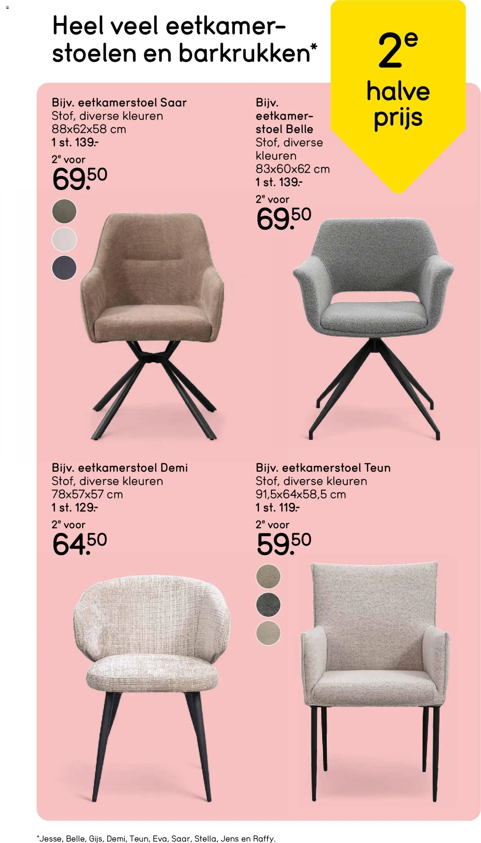 {H1} | Pagina: 12 | Producten: Stoel