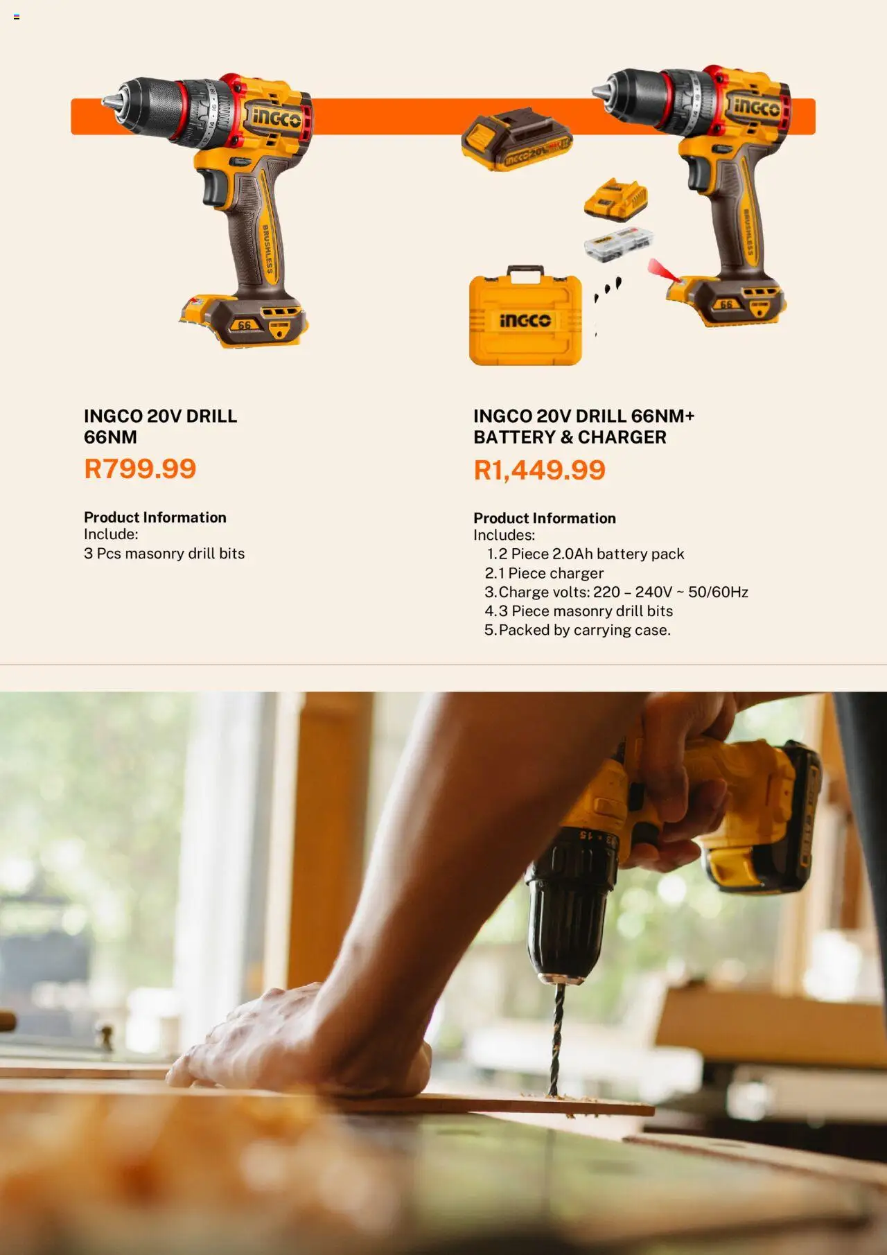 K. Carrim Specials │ valid from 06.08.2025 | Page: 6 | Products: Drill, Battery, Charger