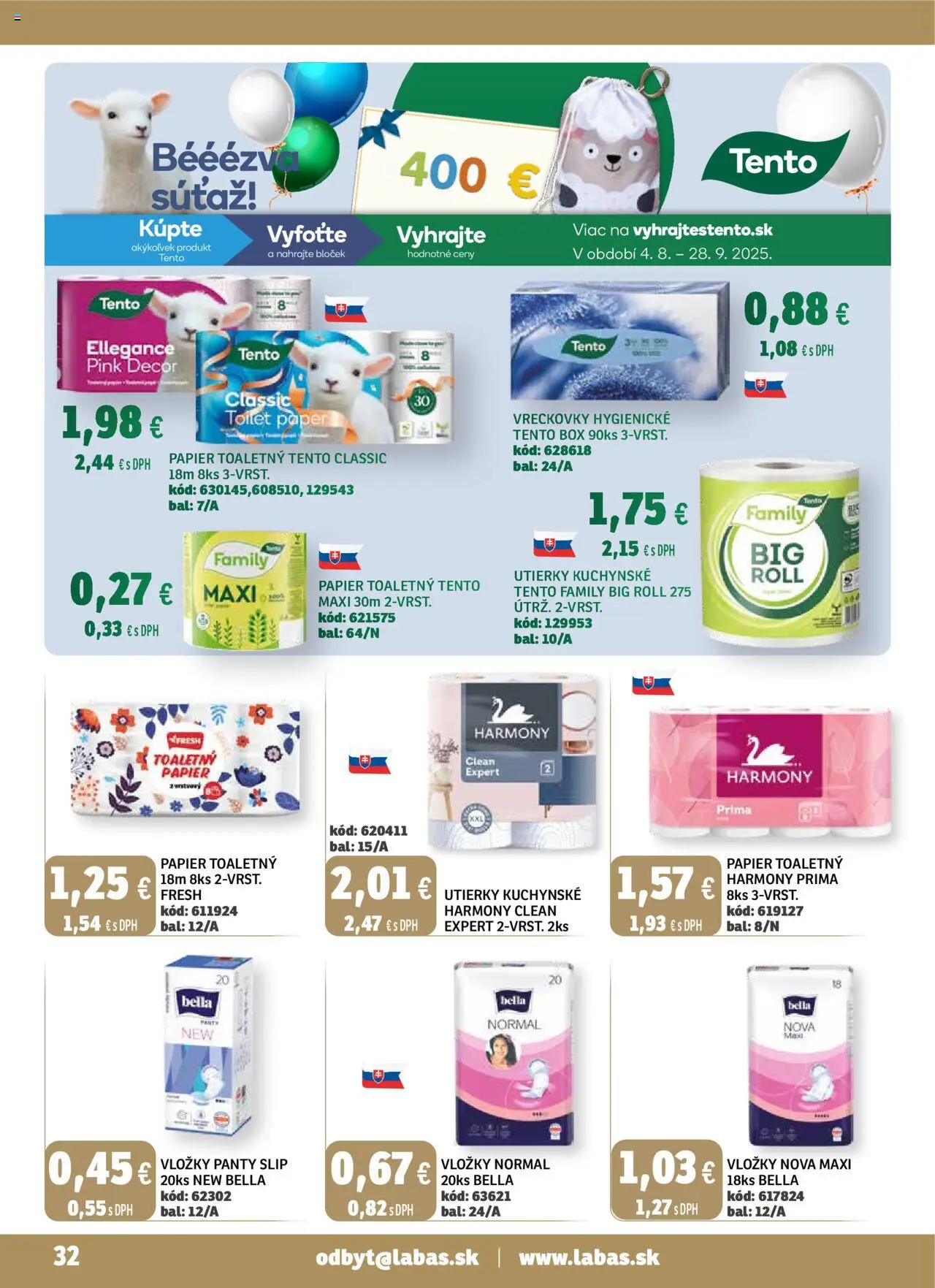 Nové Labaš akcie – leták je platný od 05.09.2025 | Strana: 32