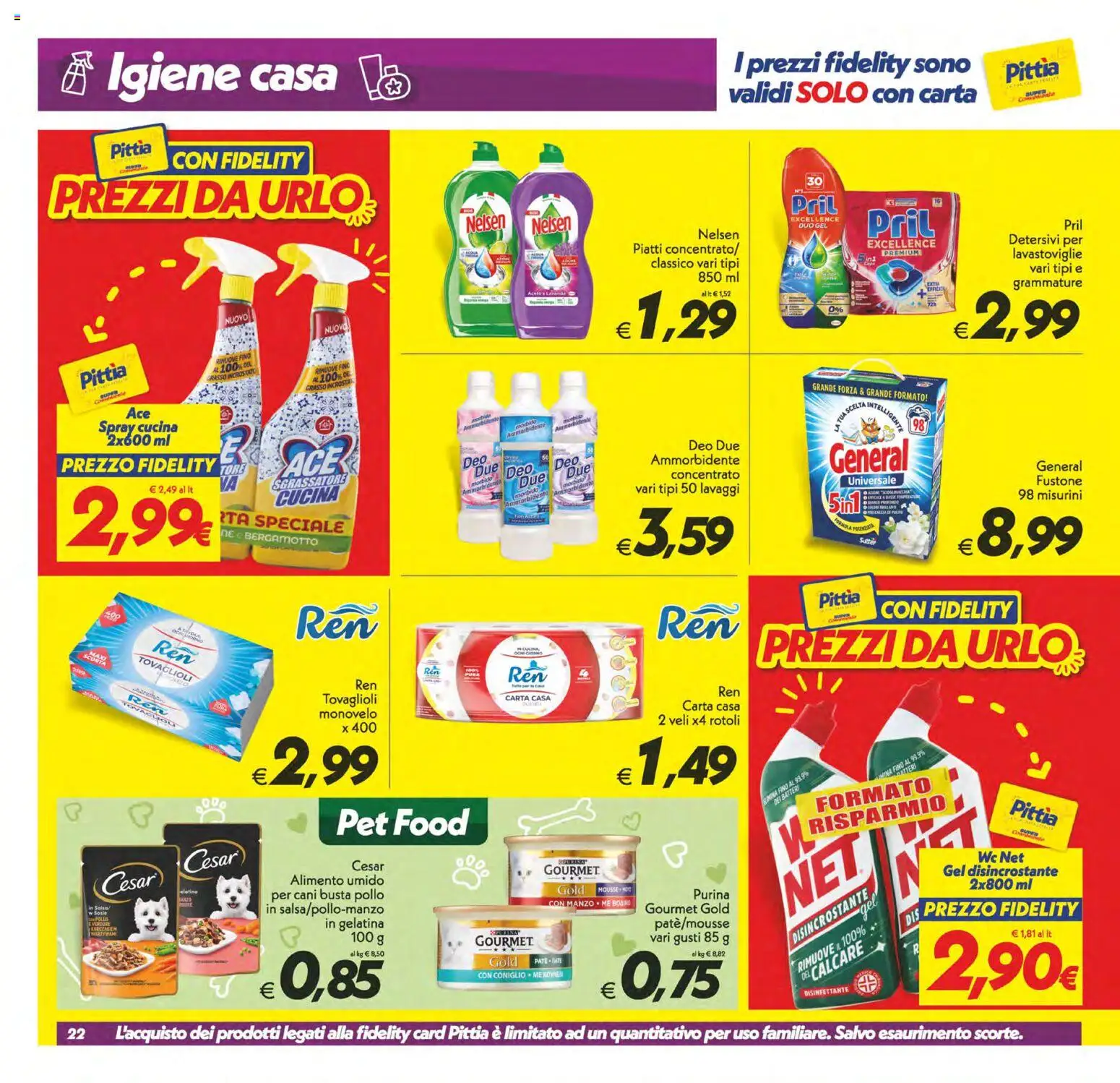 Volantino SuperConveniente del 13.02.2026 | Pagina: 22 | Prodotti: Paté, Pollo, Lavastoviglie, WC