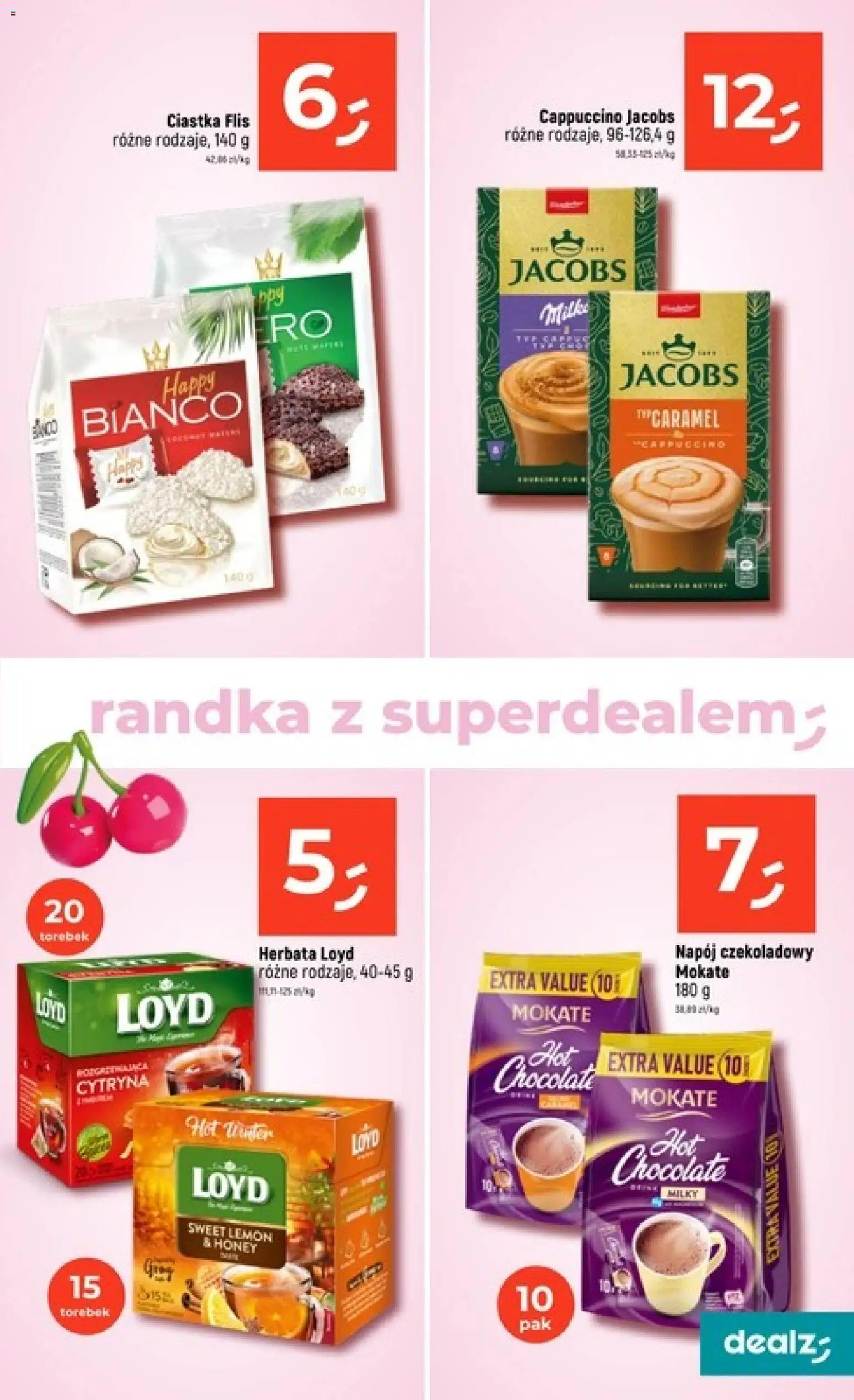 Dealz Gazetka od 05.02.2026 | Strona: 15 | Produkty: Cytryna, Cappuccino, Herbata, Ciastka