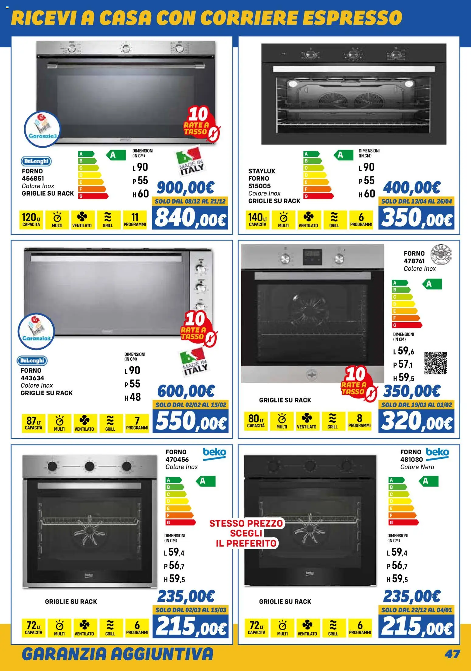 Volantino Orizzonte del 01.11.2025 | Pagina: 47 | Prodotti: Forno