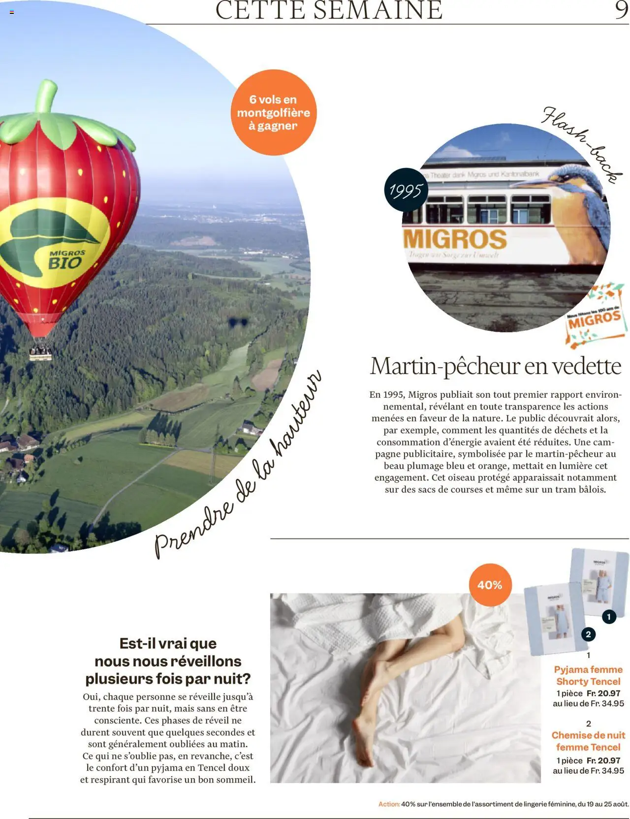 Migros - Magazin FR ab 18.08.2025 | Seite: 9 | Produkte: Pyjama