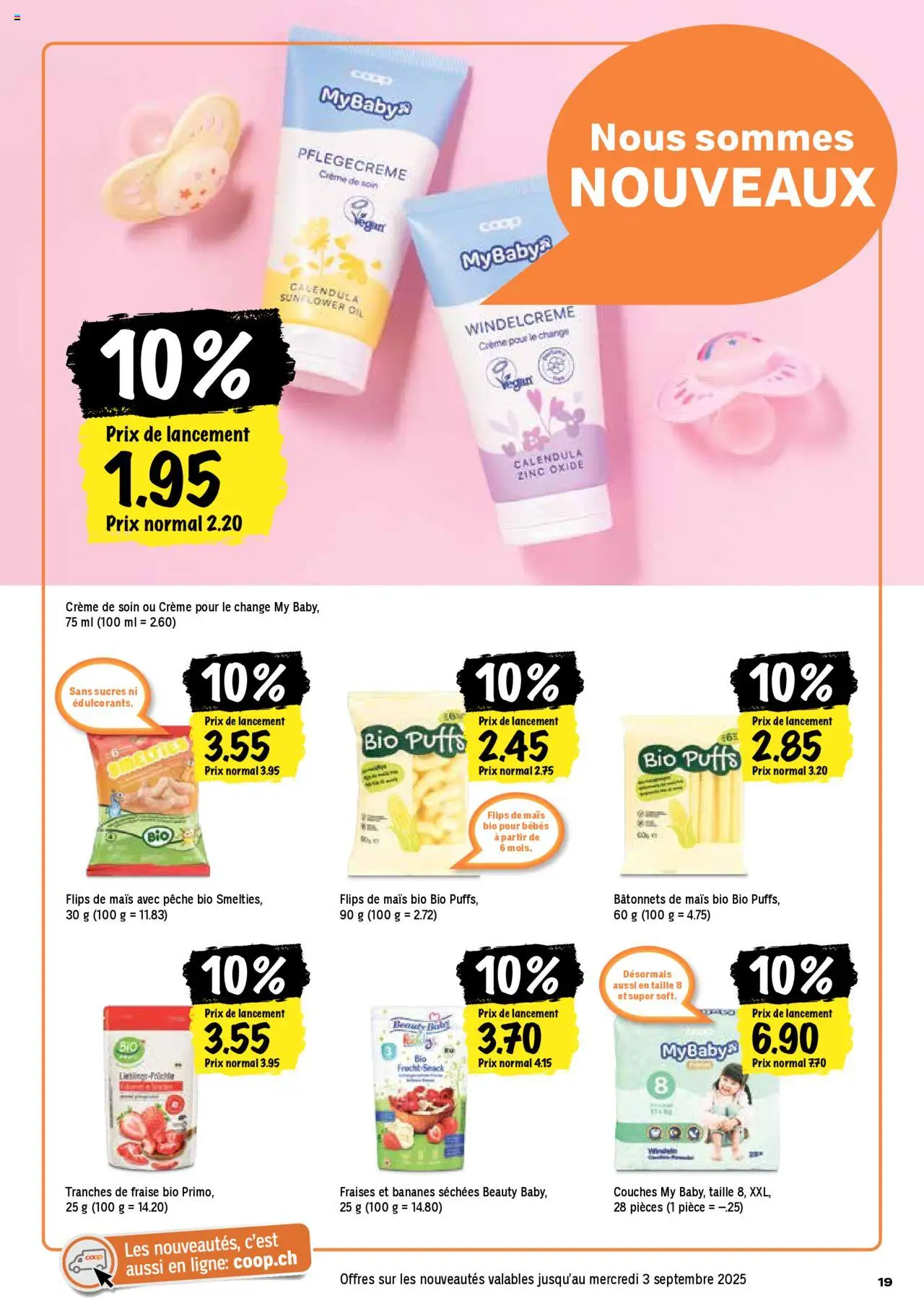 Coop - Les actions de la semaine ab 21.08.2025 | Seite: 19 | Produkte: Creme