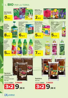 Anteprima del volantino Carrefour volantino Market - Giardinaggio valido a partire dal 02.03.2026 | Pagina: 2 | Prodotti: Gerani, Terriccio, Doccia, Terra