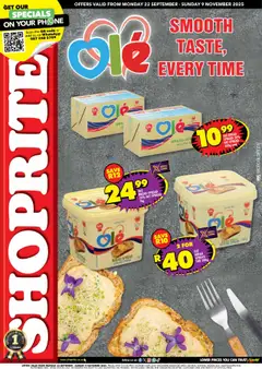 Shoprite specials catalogue – valid from 22.09.2025