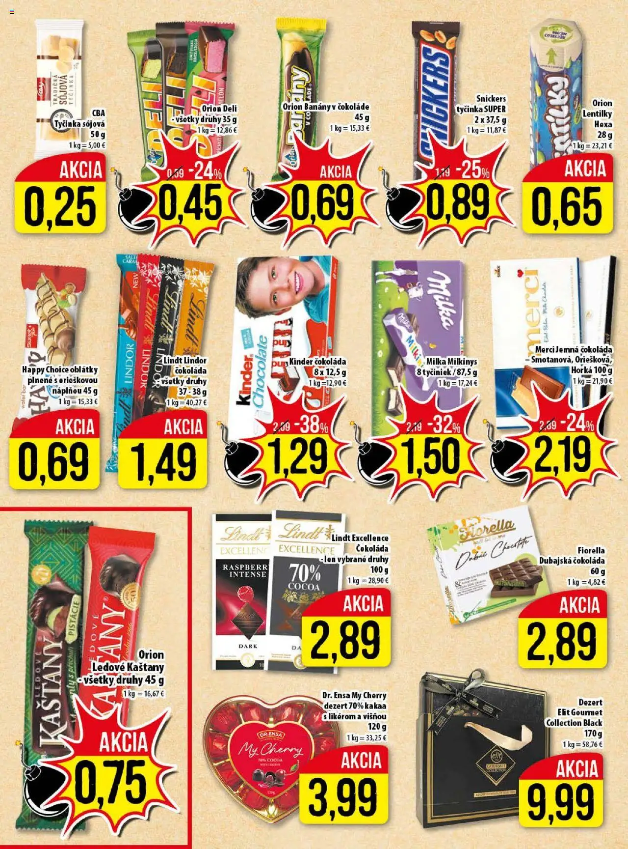 Nové Klas akcie – leták je platný od 13.10.2025 | Strana: 10 | Produkty: Lindt, Čokoláda, Milka, Pistácie