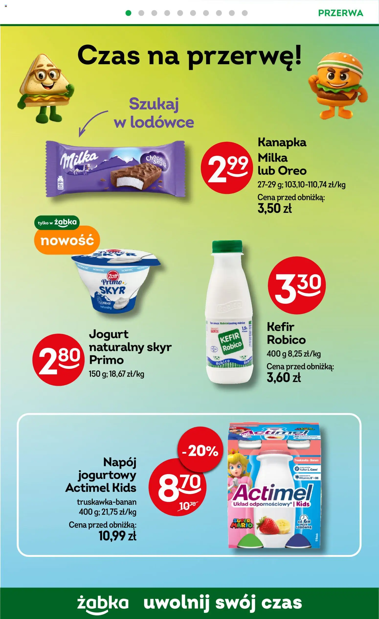 Żabka Gazetka od 05.11.2025 | Strona: 48 | Produkty: Kefir, Lodówka, Milka, Jogurt