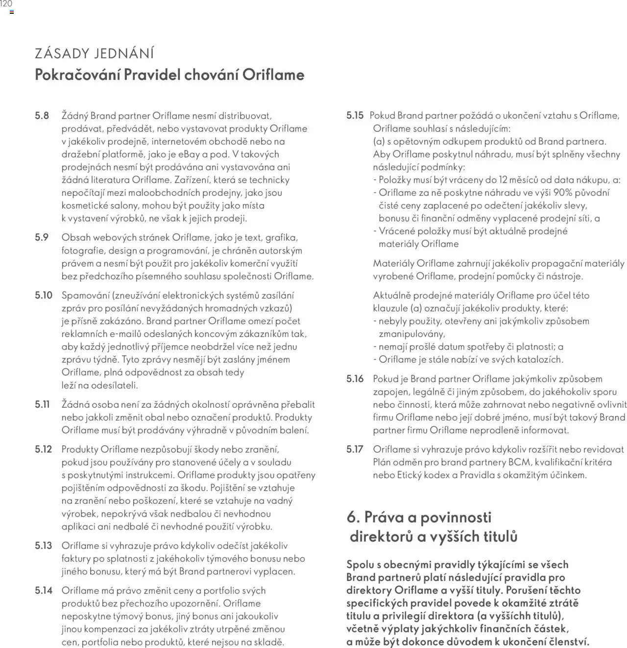 Oriflame katalog Plán odměn pro Brand Partnery od 10.04.2025 | Strana: 120