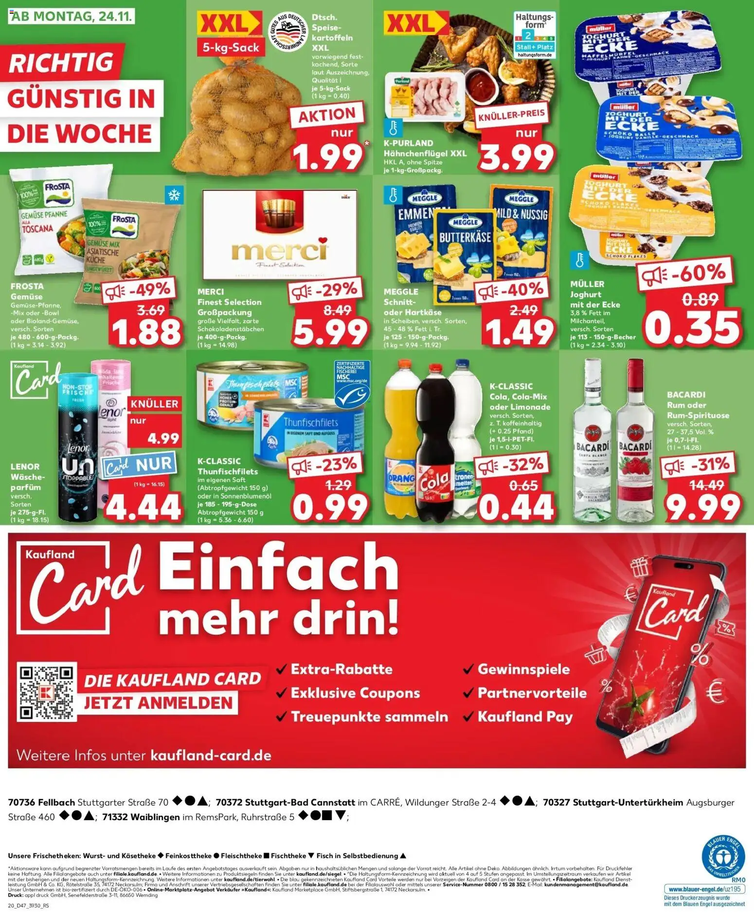Kaufland prospekt Stuttgart	 – gültig ab 20.11.2025 | Seite: 20 | Produkte: Thunfisch, Küche, Kartoffeln, Gemüse