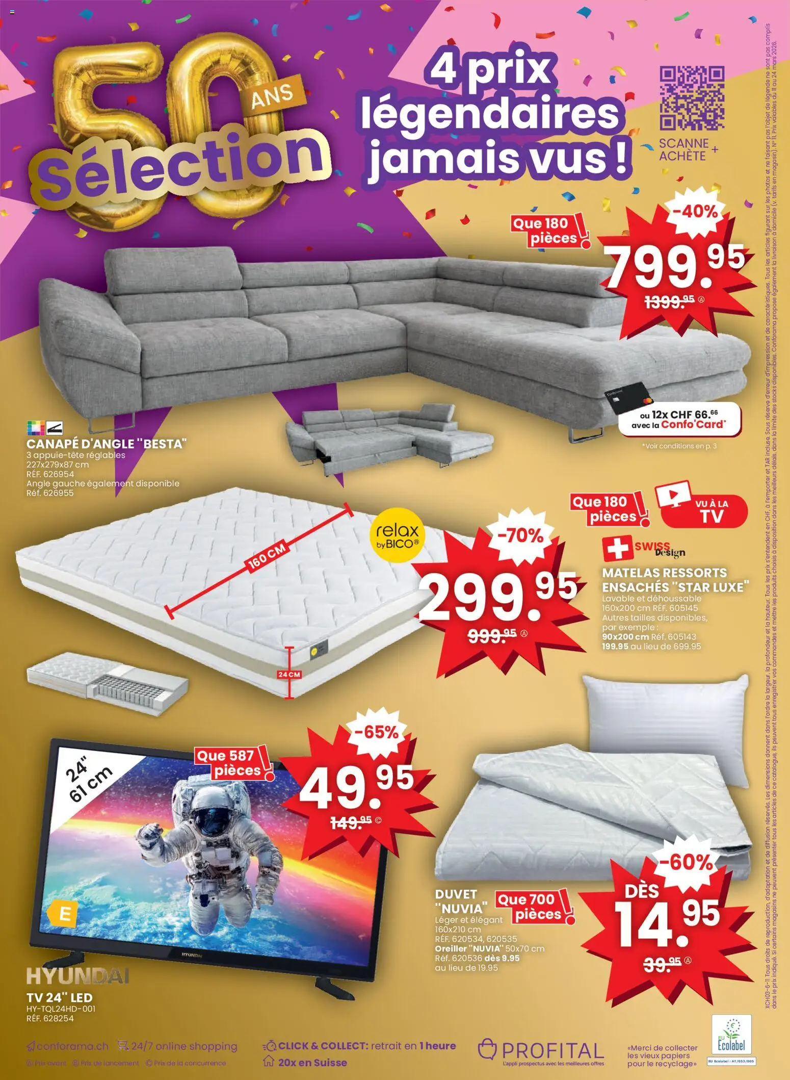 Conforama aktionen FR – gültig ab 11.03.2026 | Seite: 16 | Produkte: Mars, TV