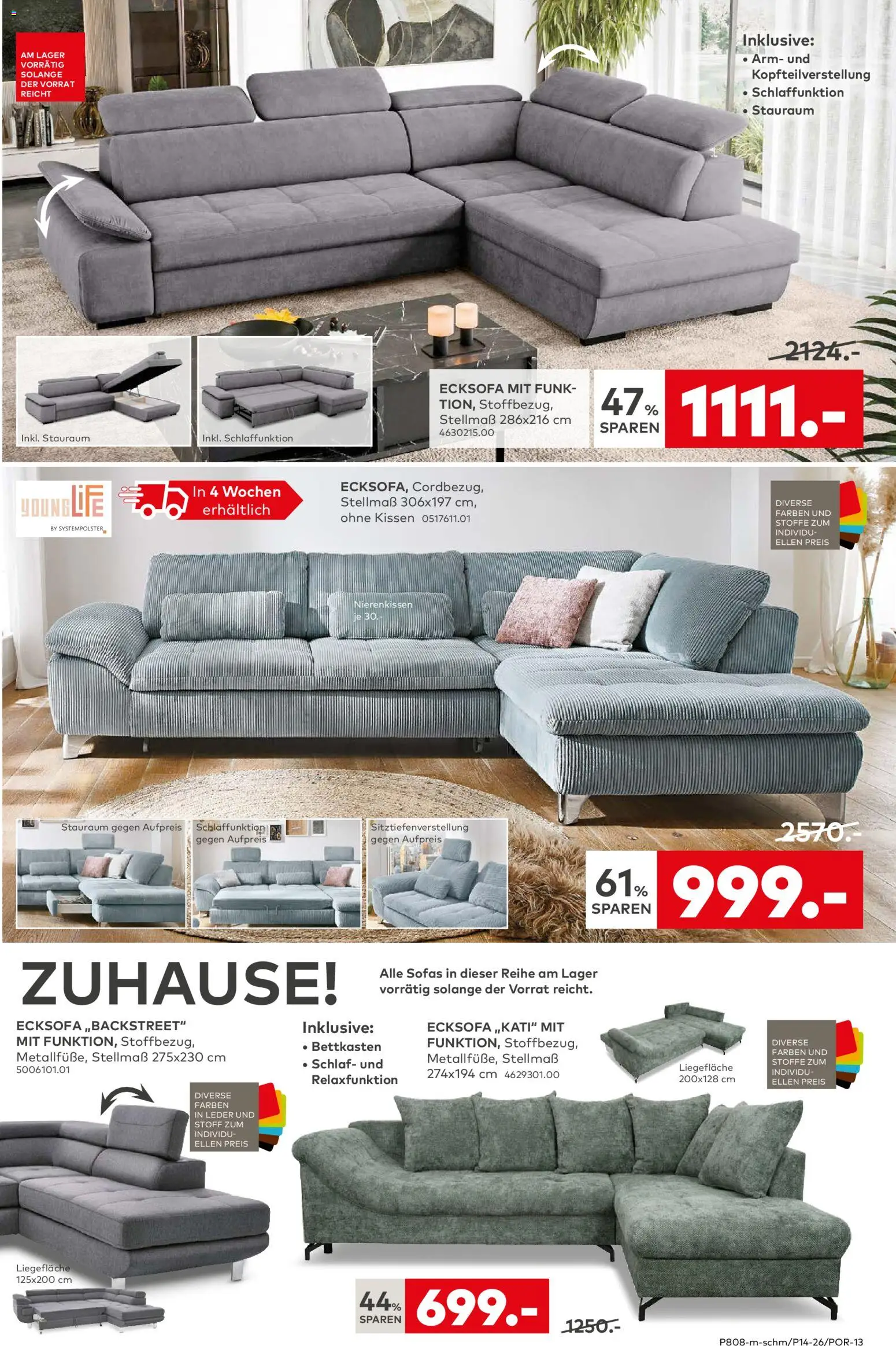 Porta! Prospekt Aachen – gültig ab 23.03.2026 | Seite: 5 | Produkte: Ecksofa, Kissen