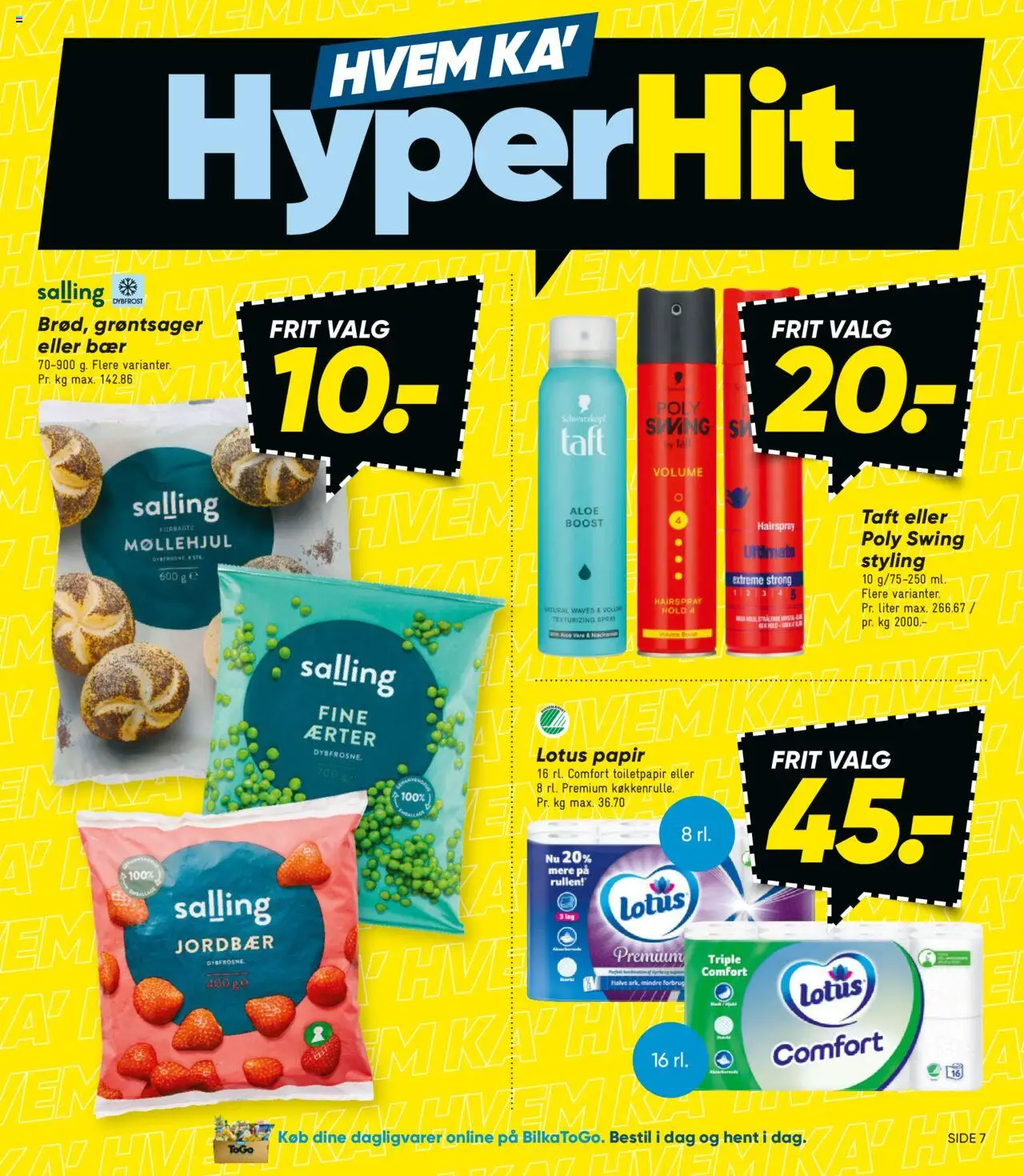 Bilka tilbudsavis – gyldig fra 19.09.2025 | Side: 7 | Produkter: Jordbær, Ærter