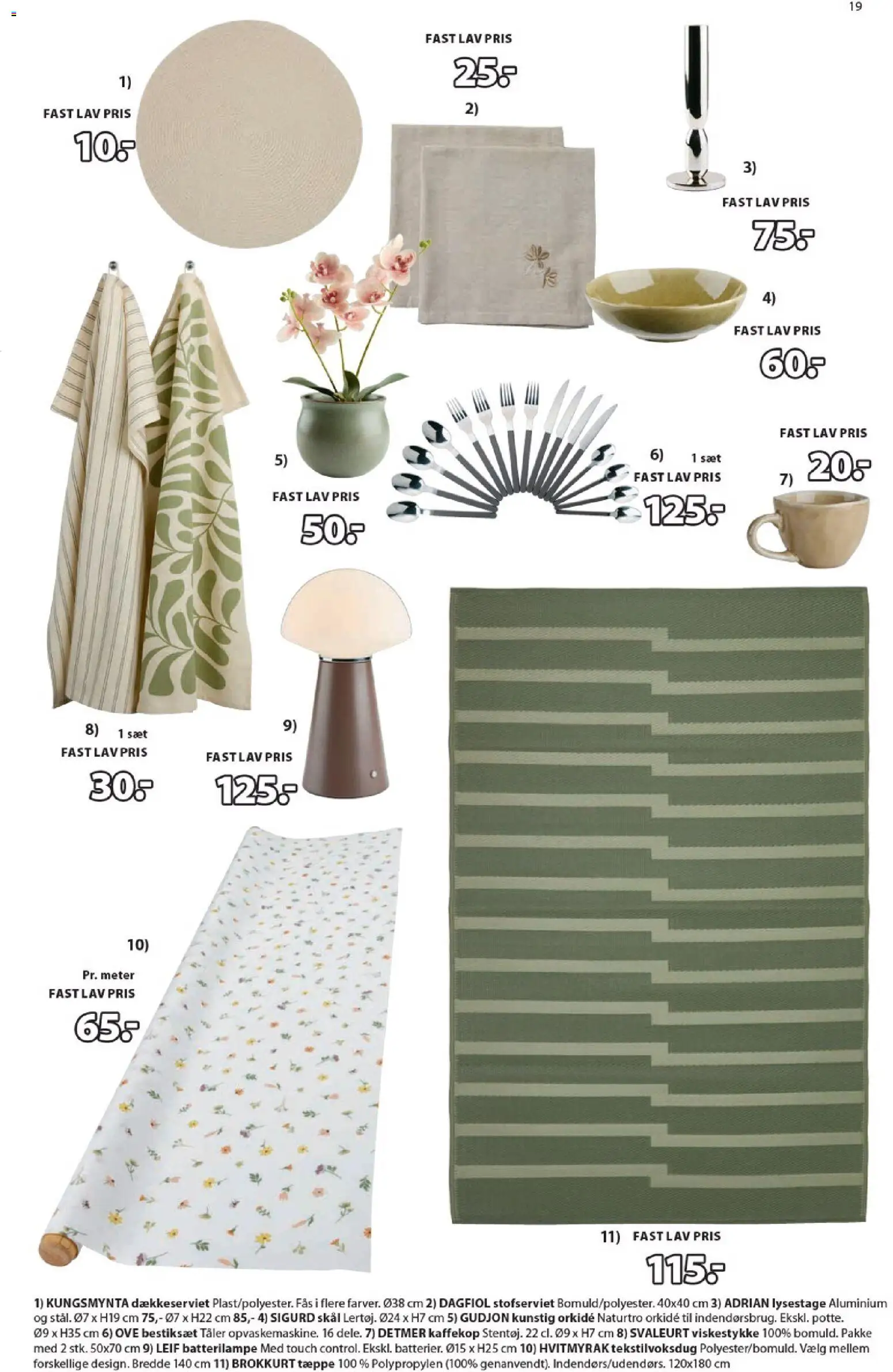 JYSK tilbudsavis – gyldig fra 30.01.2026 | Side: 19 | Produkter: Tæppe