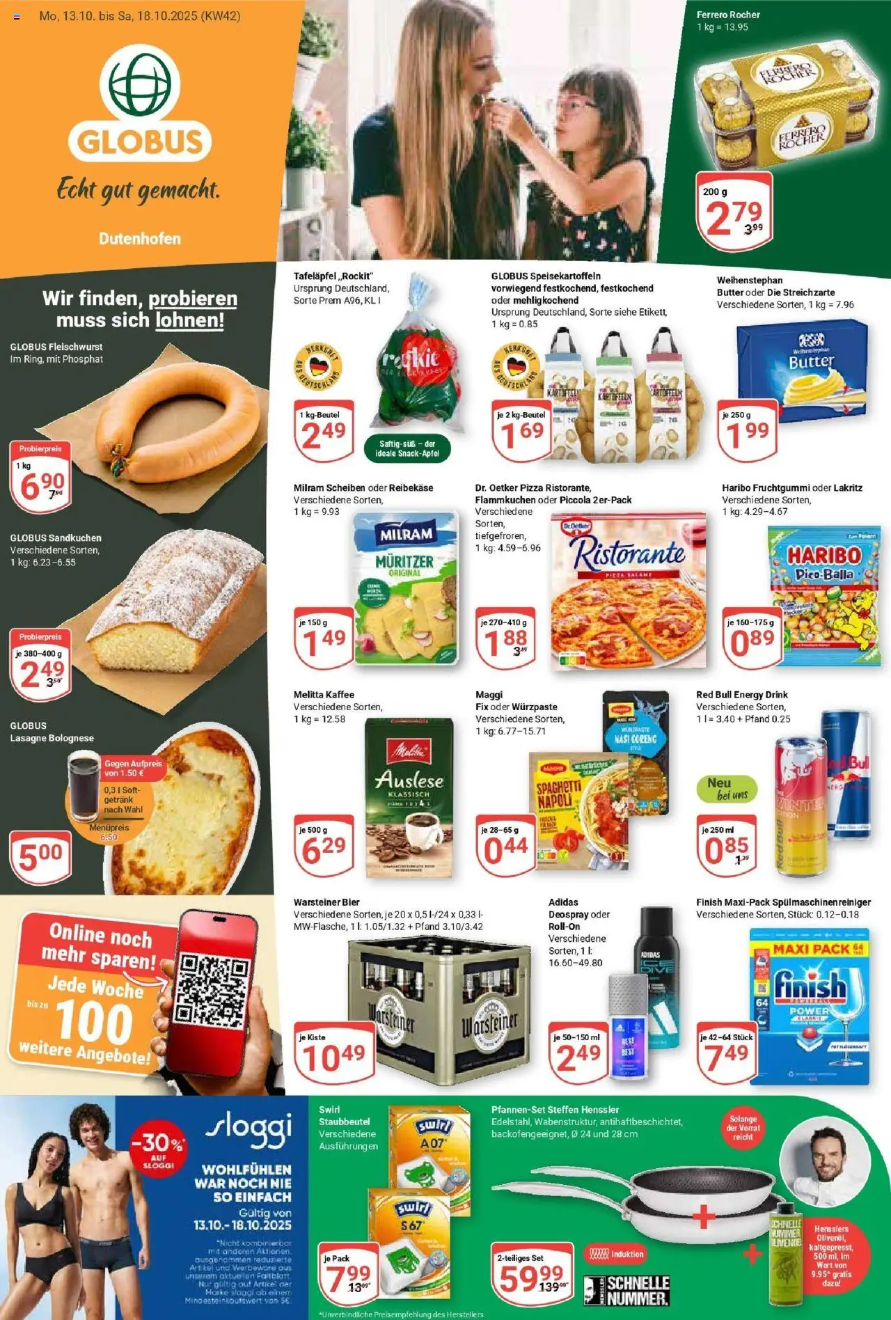 Globus prospekt Wetzlar-Dutenhofen	 – gültig ab 12.10.2025 | Seite: 1 | Produkte: Ristorante, Maggi, Kaffee, Milram