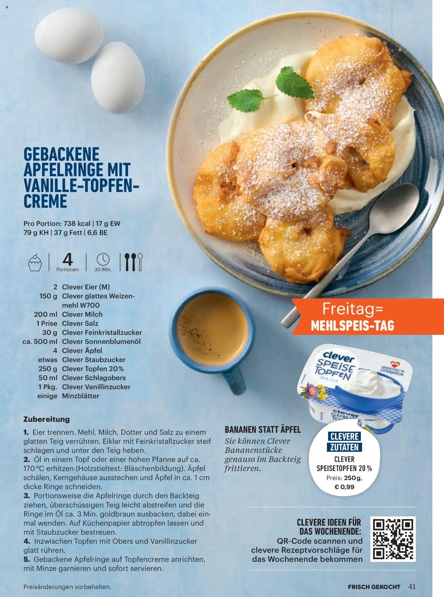 Billa  Frisch Gekocht gültig ab 01.03.2026 | Seite: 39 | Produkte: Milch, Eier, Öl, Bananen