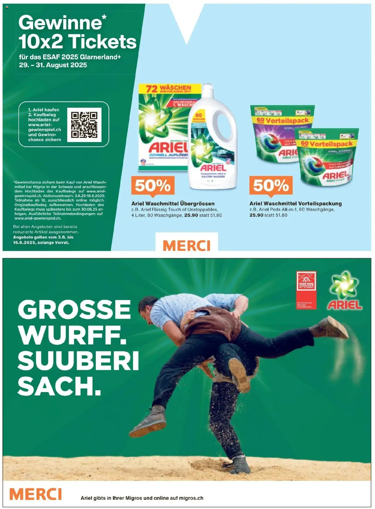 Migros Magazin ab 03.06.2025 | Seite: 66 | Produkte: Waschmittel, Wasser