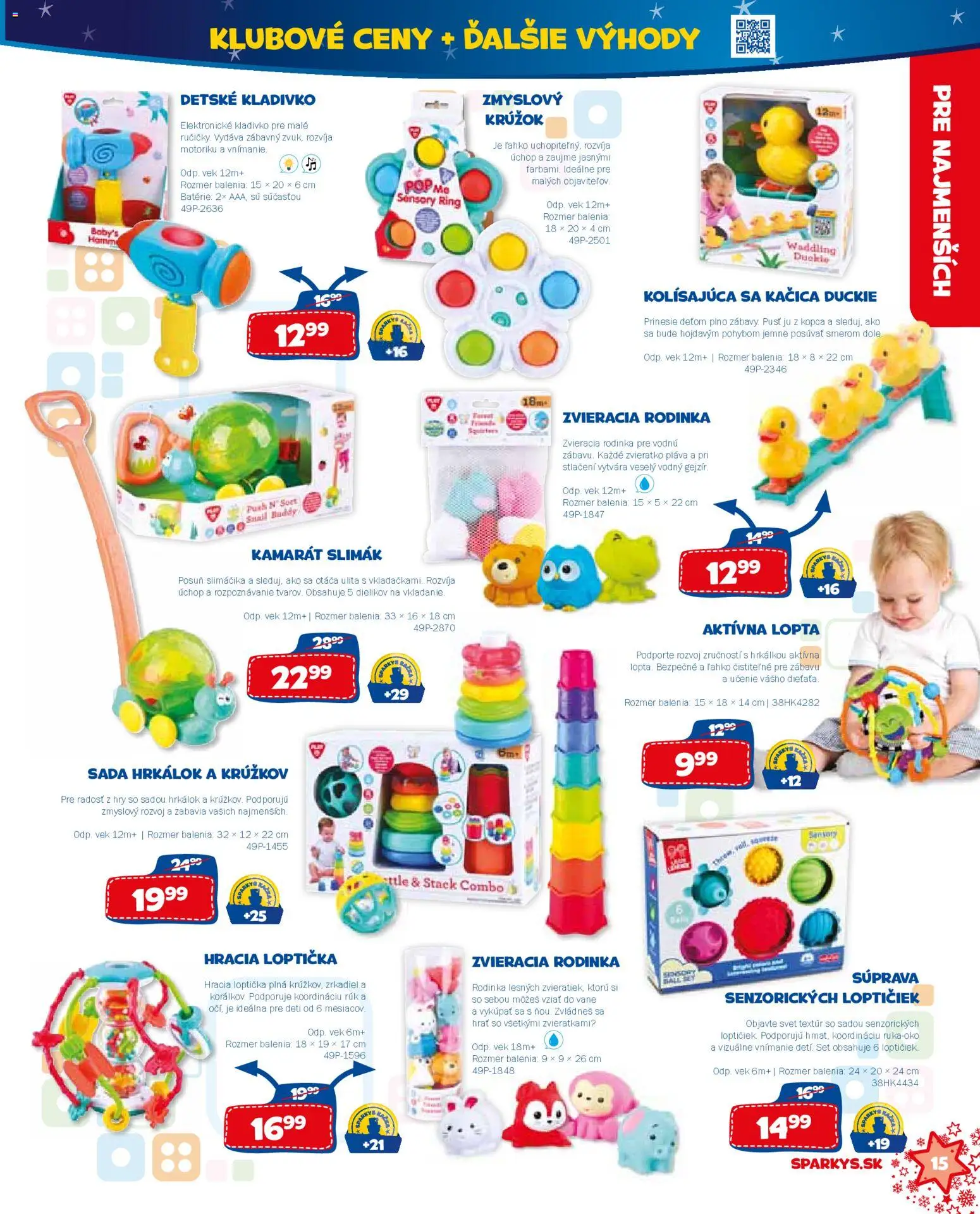 Nové ALLTOYS akcie – leták je platný od 19.11.2025 | Strana: 15 | Produkty: Lopta, Kačica, Párky