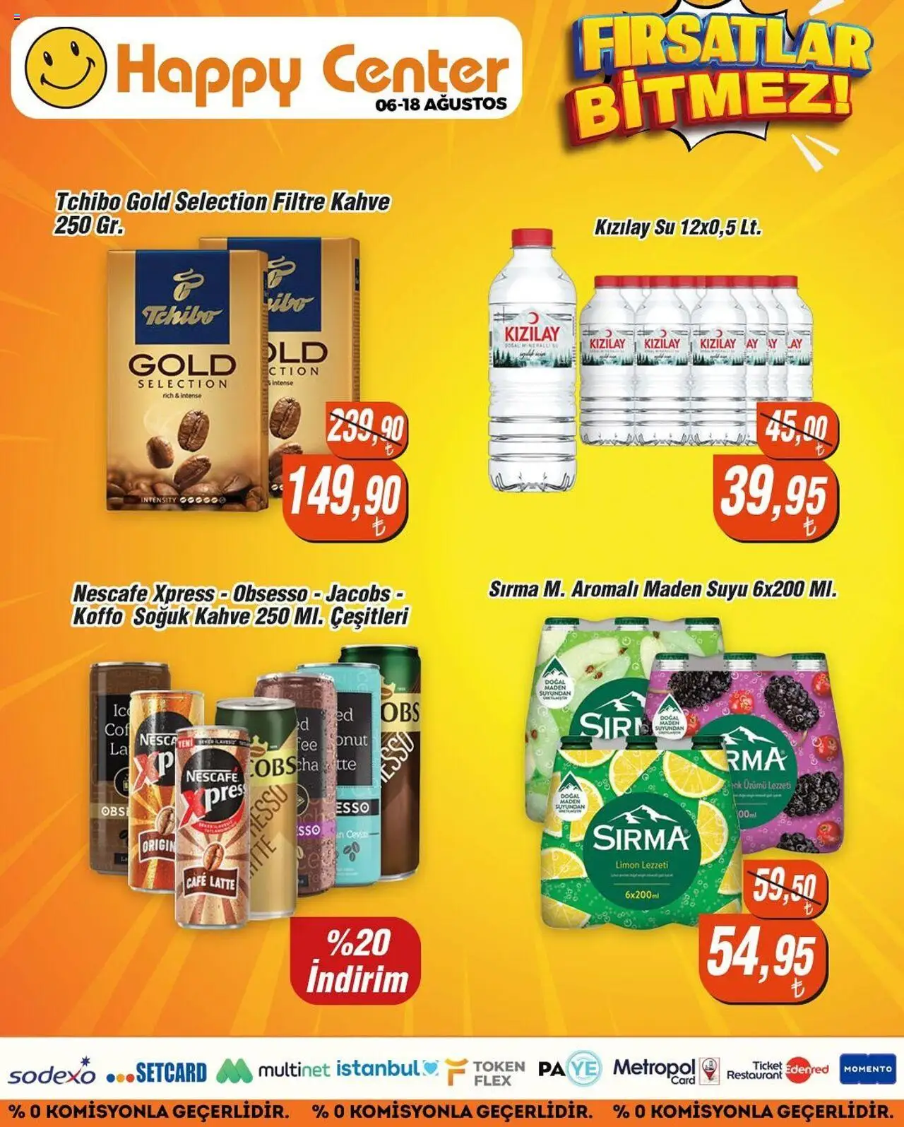 Happy Center Katalog - 06.08.2025 tarihinden itibaren geçerlidir | Sayfa: 6 | Ürünler: Kahve, Su, Limon, Maden suyu