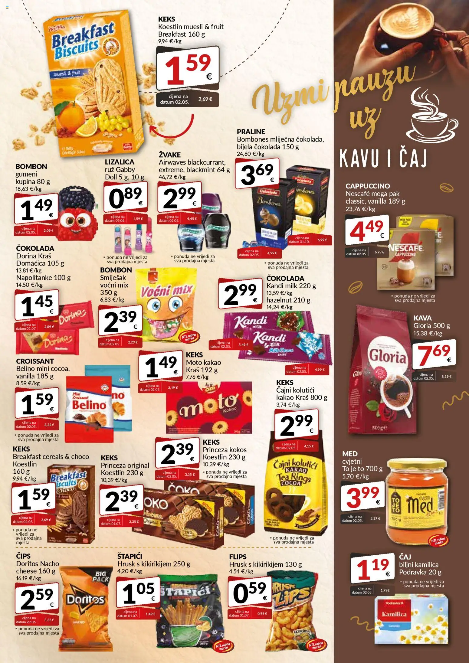 Bakmaz katalog | vrijedi od 27.11.2025 | Stranica: 5 | Proizvodi: Flips, Nescafe, Čokolada, Štapići
