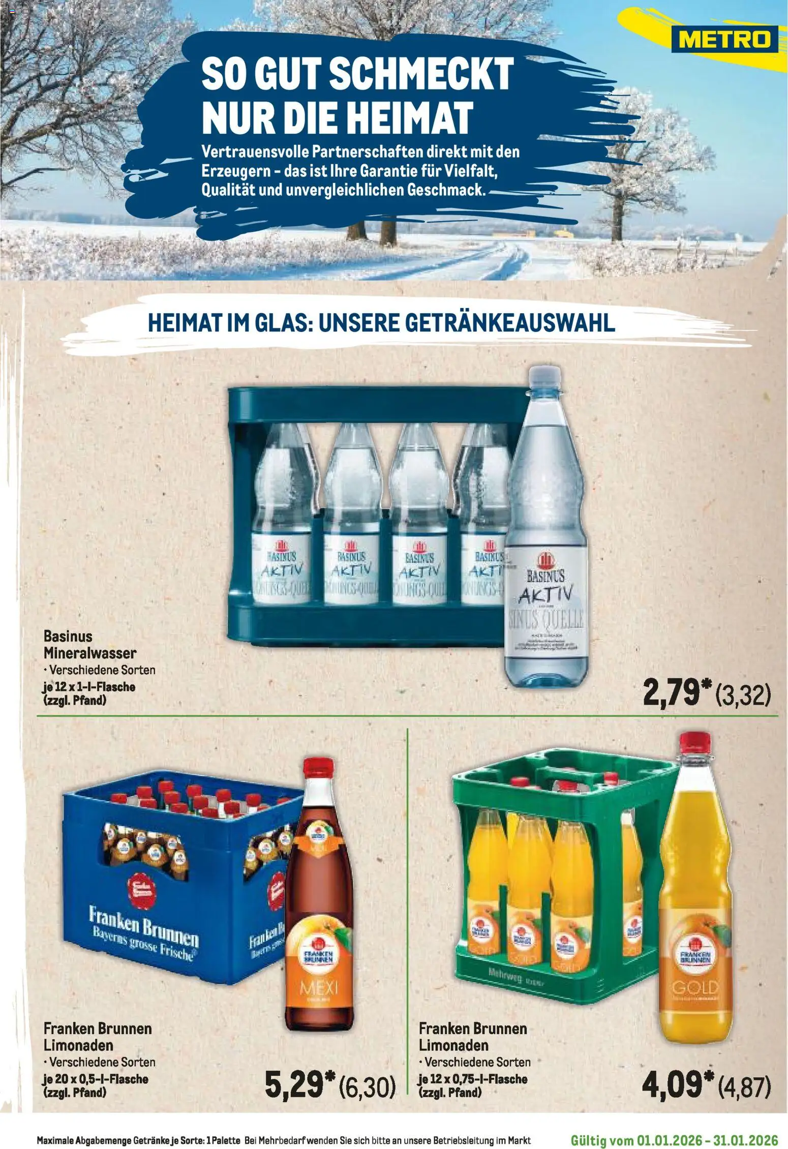 Metro  Regionaler Flyer – gültig ab 01.01.2026 | Seite: 109 | Produkte: Mineralwasser