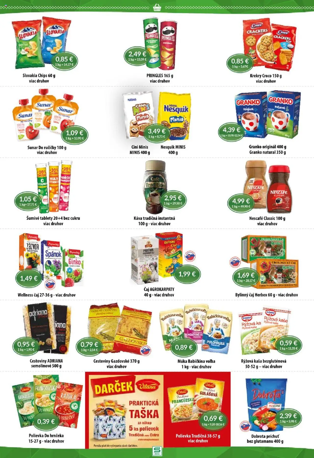 Nové Sintra akcie – leták je platný od 16.10.2025 | Strana: 7 | Produkty: Čaj, Sunar, Cini Minis, Múka
