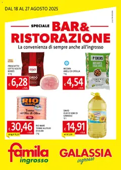 Anteprima del volantino Galassia Bar & Ristorazione catalogo valido a partire dal 18.08.2025