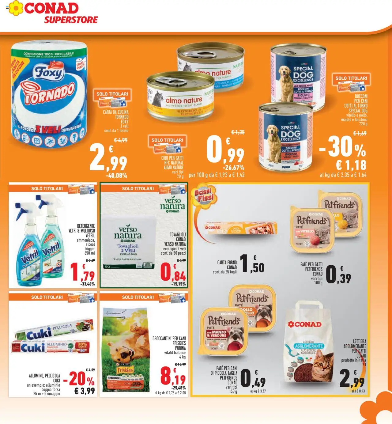 Volantino Conad del 23.10.2025 | Pagina: 29 | Prodotti: Pollo, Maiale, Verdure, Carta forno