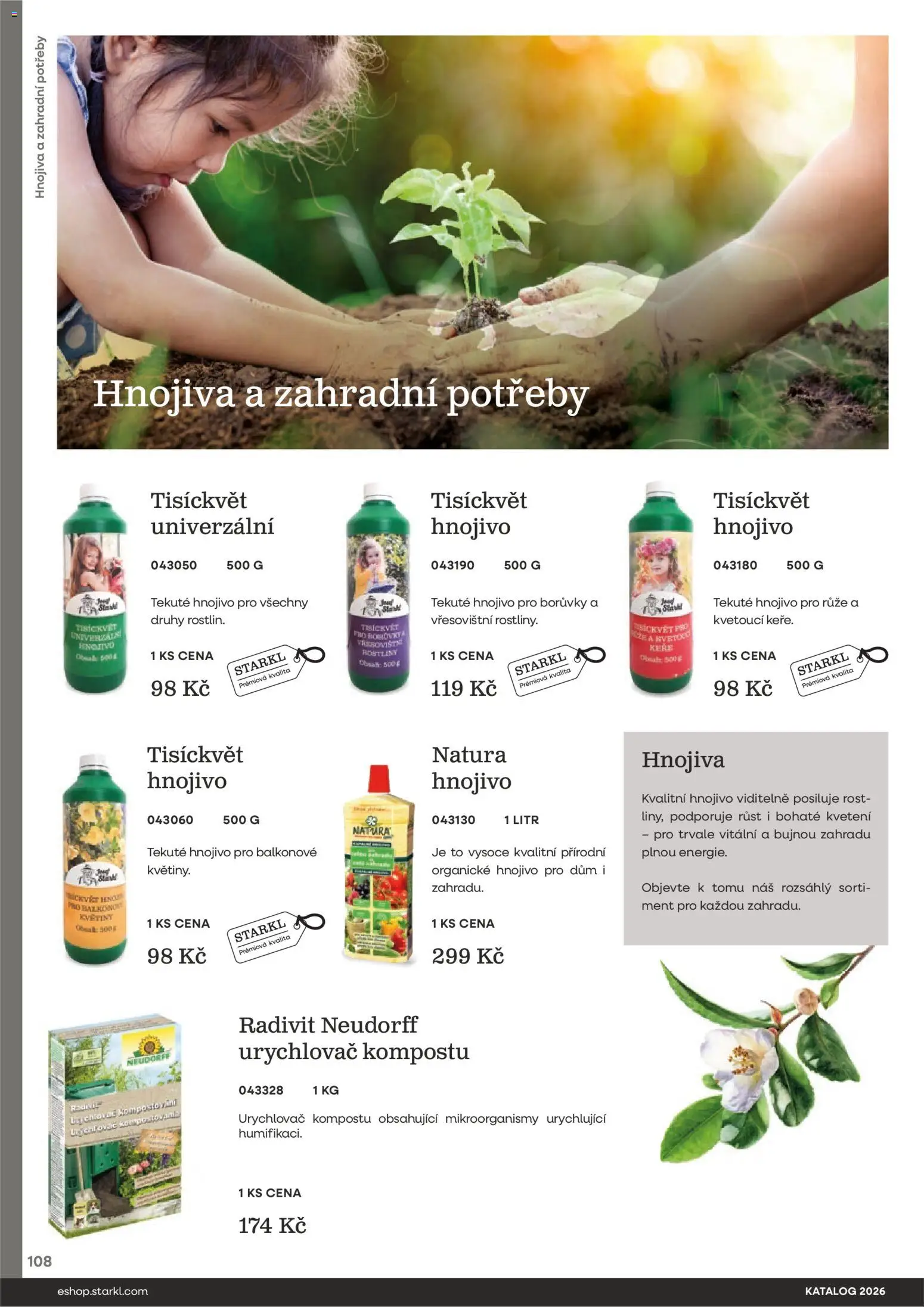 Starkl katalog od 25.02.2026 | Strana: 108 | Produkty: Borůvky, Rostliny, Květiny, Hnojivo