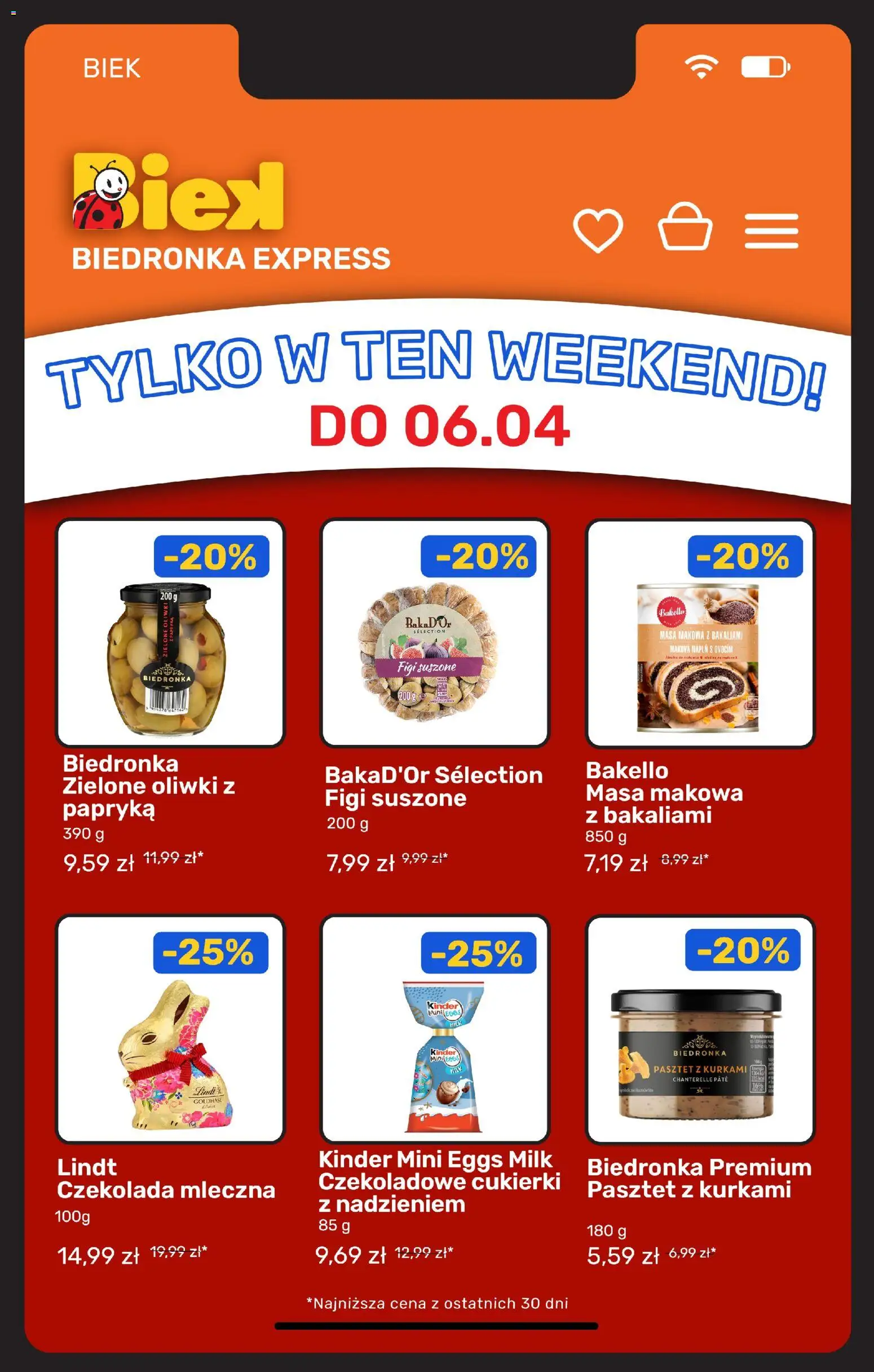 Biedronka gazetka - Biek od 03.04.2026 | Strona: 7 | Produkty: Papryka, Figi suszone, Czekolada, Cukierki