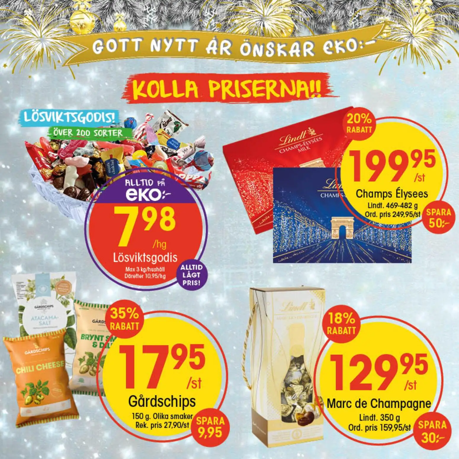 EKO reklamblad aktuell från 29.12.2025 | Sida: 8 | Produkter: Salt, Mjölk, Chili, Champagne