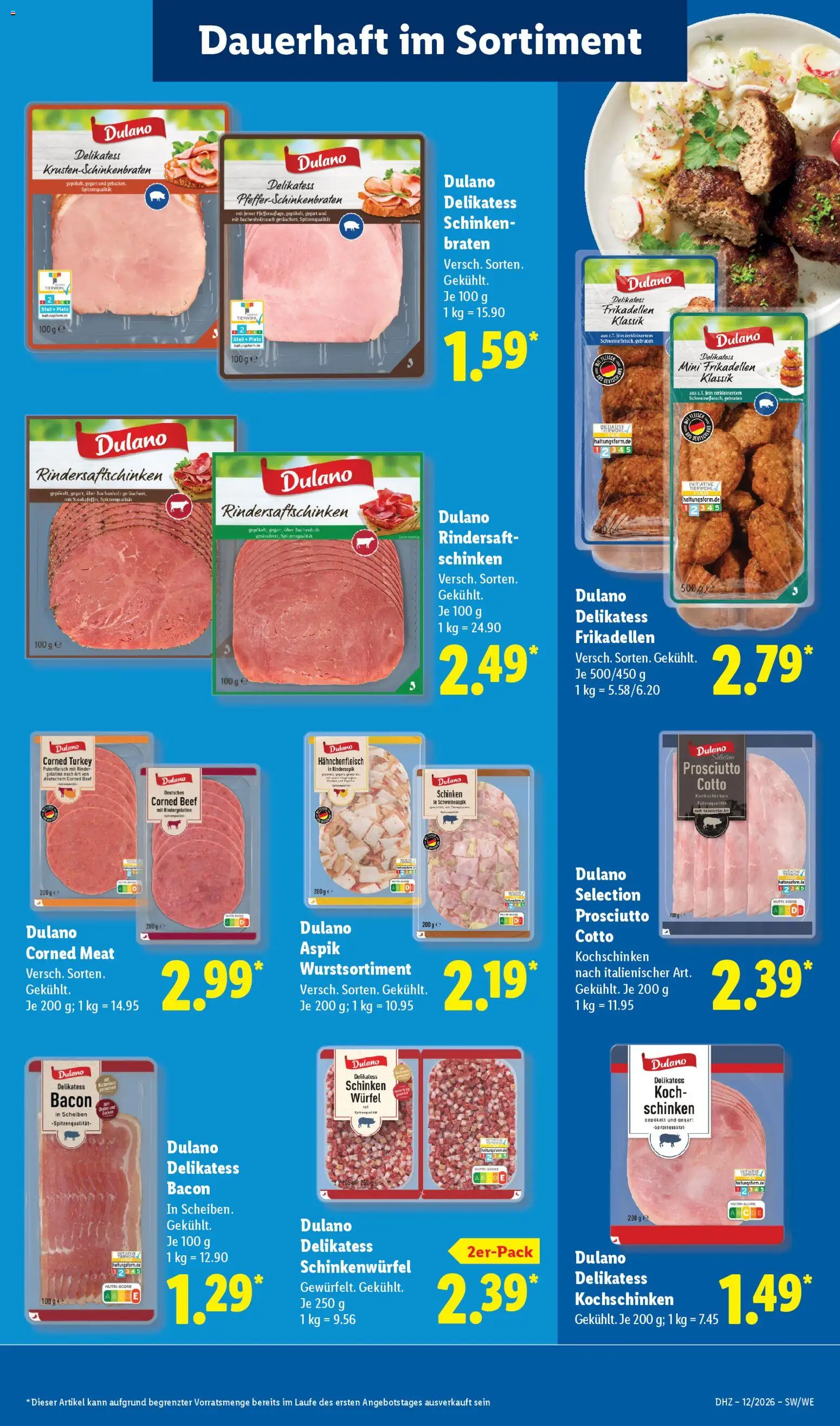 Lidl Prospekt Hilders – gültig ab 16.03.2026 | Seite: 25 | Produkte: Schinken