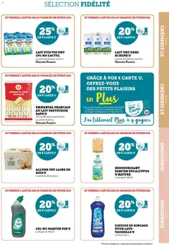 Super U - Prévisualisation de Super U - Ma sélection Carte U janvier valide à partir de 02.01.2026 | Page: 7 | Produits: Parfum, Emmental, Briques, Lait