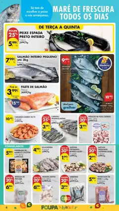 RODELAS DE PESCADA, Emb. 1kg │ válido de 16.09.2025 | Página: 4 | Produtos: Pescada, Camarão, Salmão, Peixe